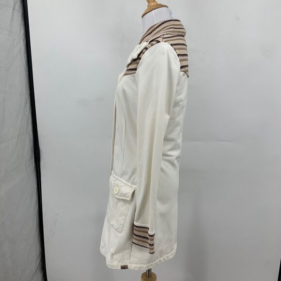 Prana Coat Womens XS Extra Small Breathe Rowen Fleece Lined Button Front Long - Picture 4 of 15